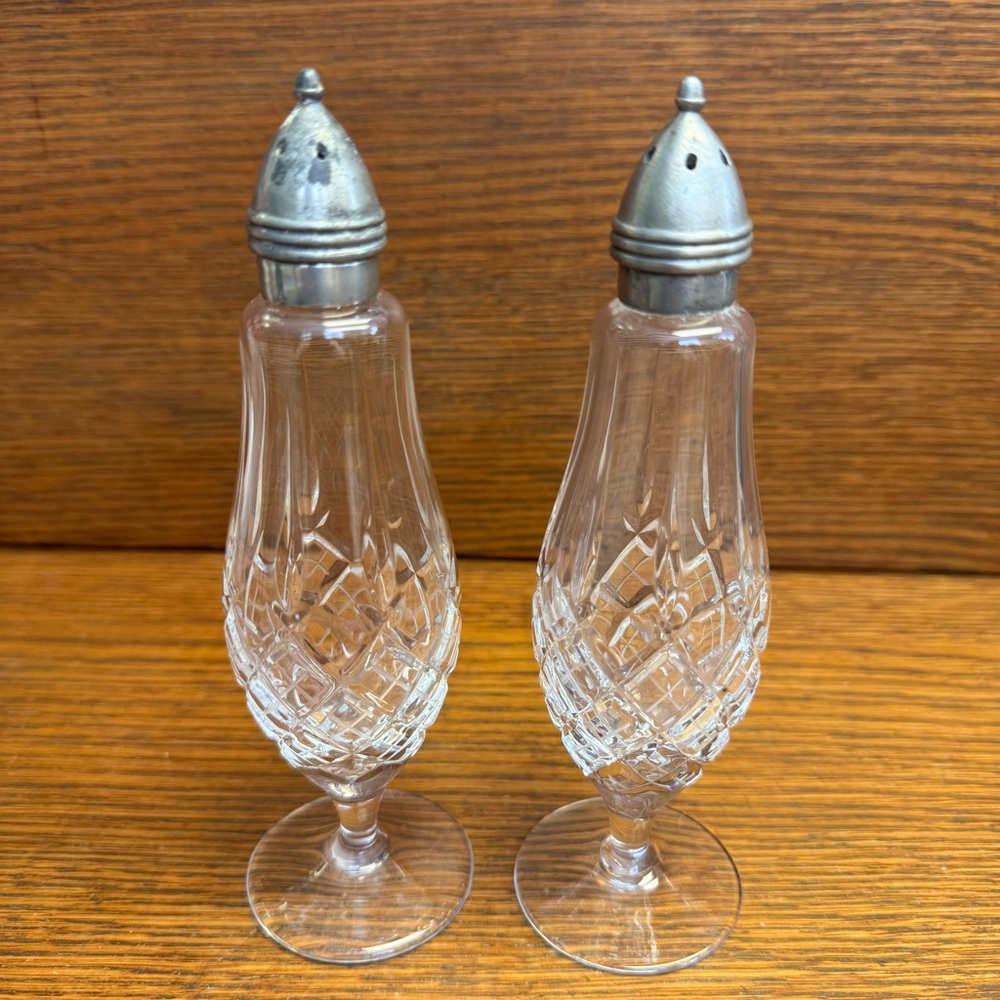 Vintage Rogaska Crystal Salt and Pepper Shakers